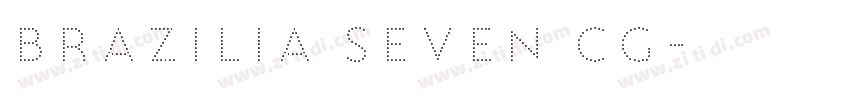 Brazilia Seven CG字体转换
